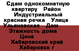 Сдам однокомнатную квартиру › Район ­ Индустриальный-красная речка › Улица ­ Ульяновская › Дом ­ 160 › Этажность дома ­ 5 › Цена ­ 15 000 - Хабаровский край, Хабаровск г. Недвижимость » Квартиры аренда   